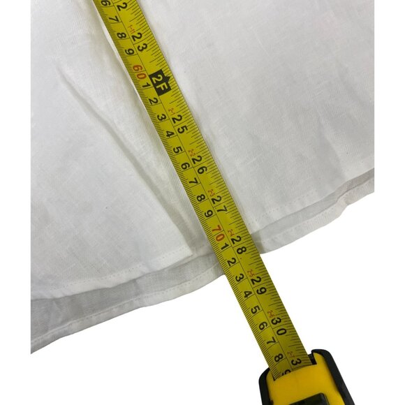 Massimo Dutti Mens Shirt Button Up S Small White Linen Long Sleeve 0175/722 NWT - Picture 15 of 16